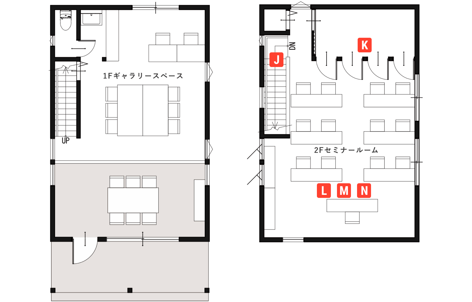 補修実技研修棟配置図